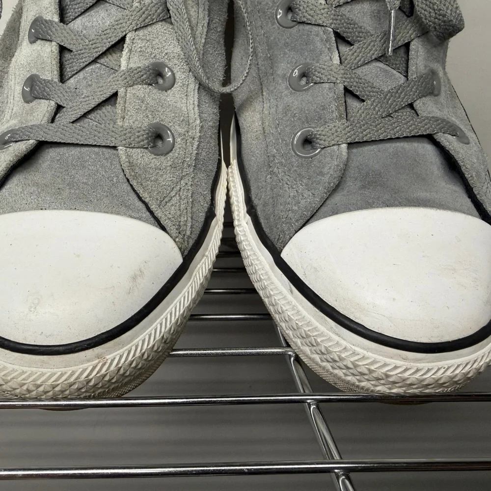 Converse Gray Suede Men's Sneakers - Picture 4 of 6